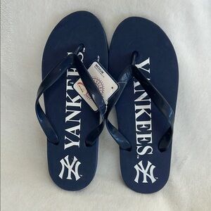 Classic New York Yankees Navy Flip Flops
